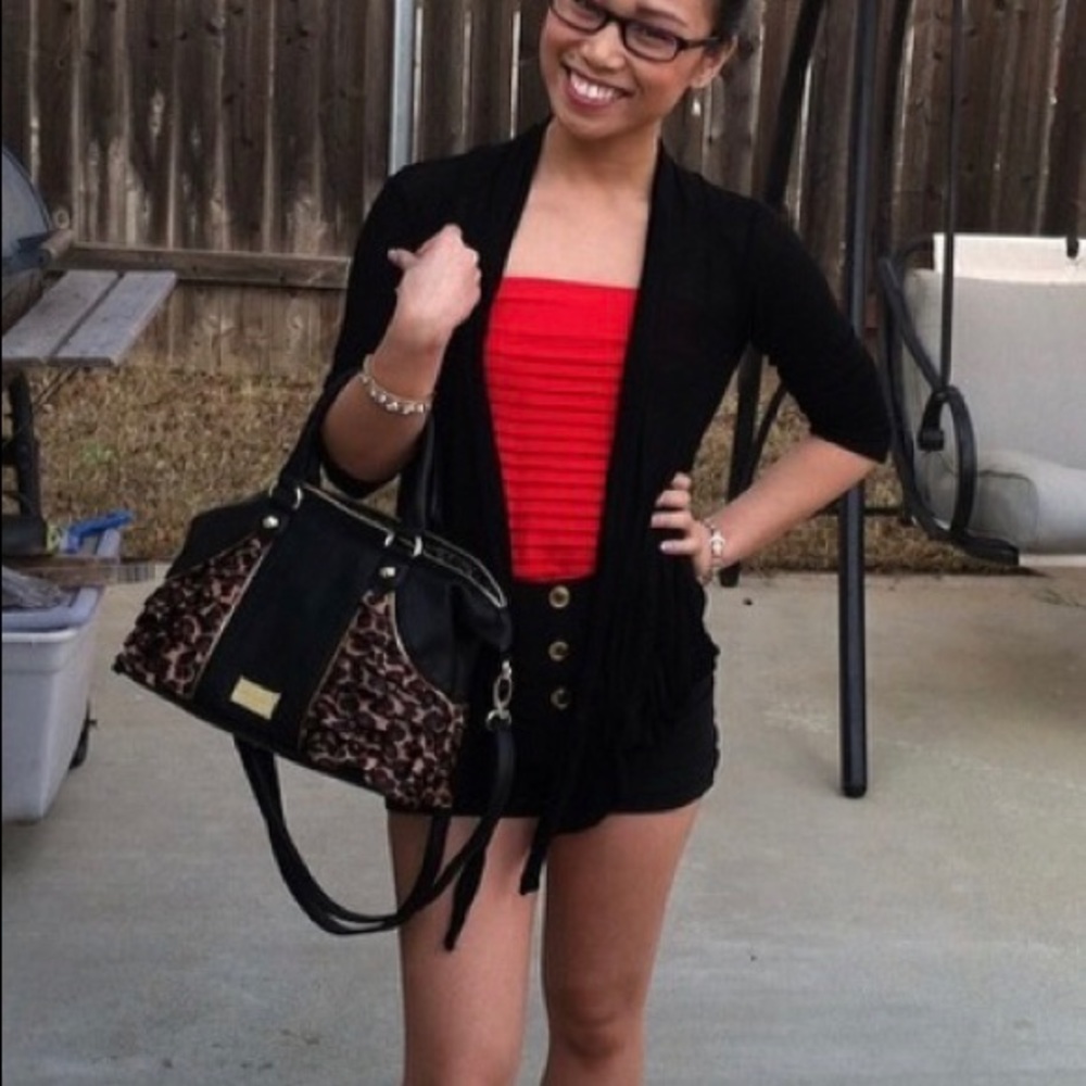 Black high waisted shorts
